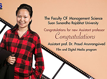 Congratulations  Assistant prof. Dr.
Proud Arunrangsiwed