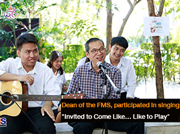 Dean of the FMS, participated in singing
