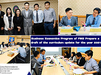Business Economics Program Faculty of
Management Science prepare a draft of
the curriculum update for the year 2021.