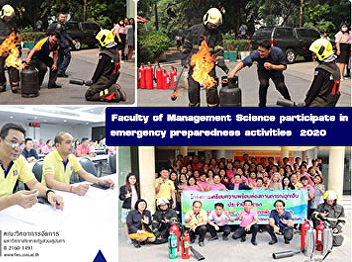 Faculty of Management Science personnel
participate in emergency preparedness
activities  2020