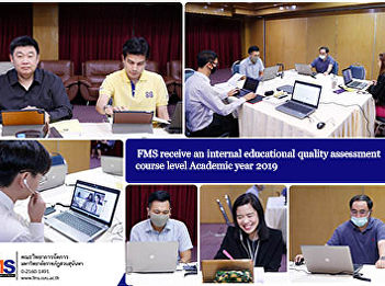 FMS receive an internal educational
quality assessment course level Academic
year 2019