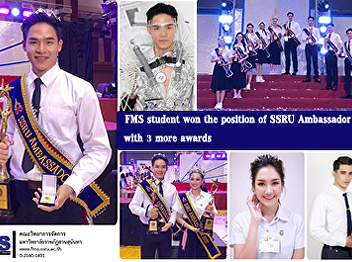 Students in Faculty of Management
Science, won the position of SSRU
Ambassador 2020 with 3 more awards