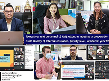 Executives and personnel of FMS attend a
meeting to prepare for an audit Quality
of internal education, faculty level,
academic year 2020