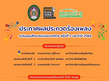 Announcing the results of the singing
contest Higher Education Level 1, Year
2021