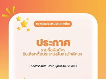 Announcement of the list of candidates
for the election of the Student Council
President, Faculty of Management
Science, Academic Year 2025